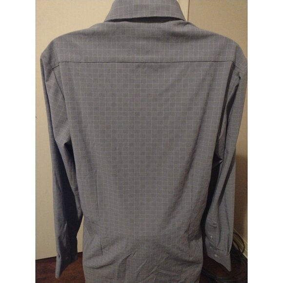 Mizzen Main Leeward Blue Check Long Sleeve Button Shirt 2XL Trim Fit - Picture 4 of 11